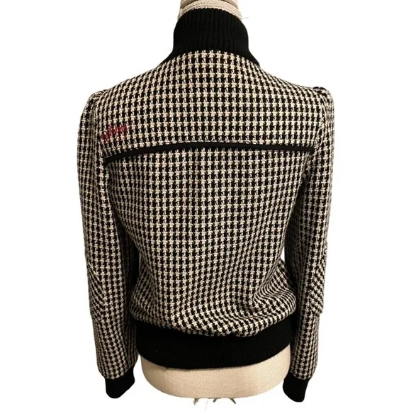 Billabong Vintage Houndstooth Bomber Jacket - Picture 3 of 10